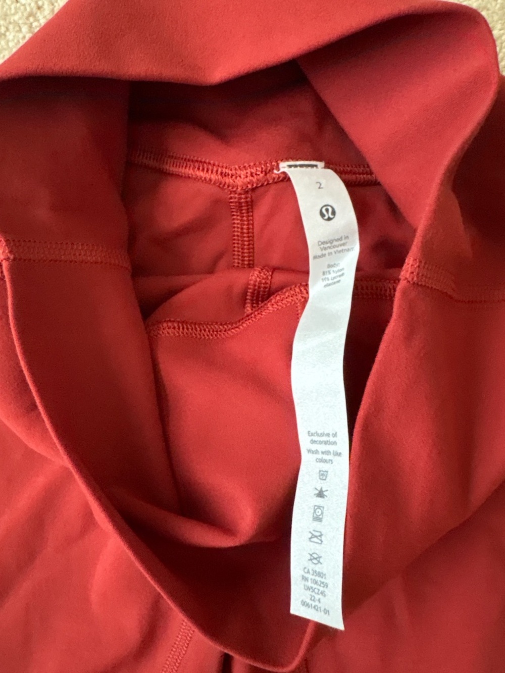 lululemon align HR pant 28” size 2 like new - Picture 3 of 5